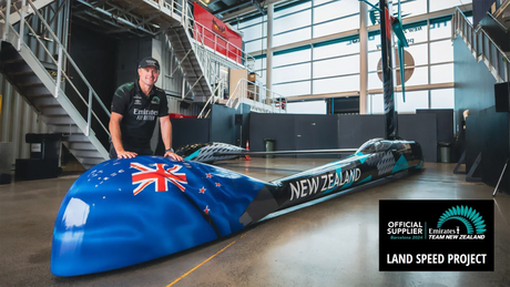 Emirates Team New Zealand world wind-powered land speed record