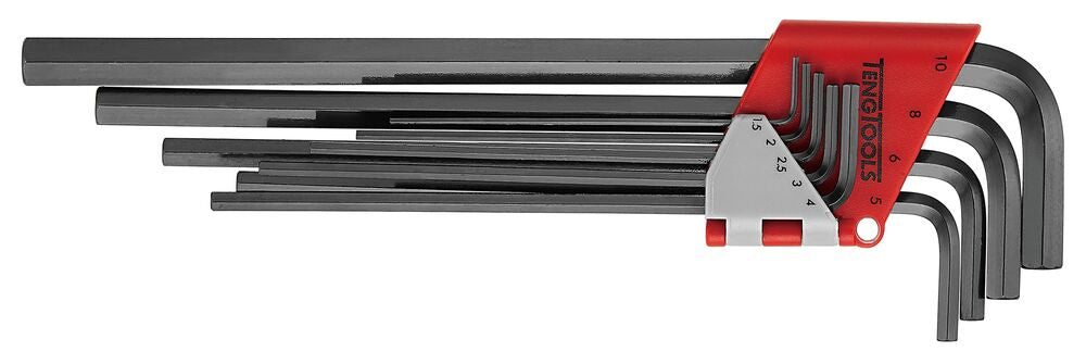 Exploded diagram for the Teng Tools Extra Long Hex Key Set 9 Pieces
