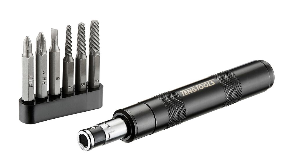 Exploded diagram for the Teng Tools 1/4" Impact Driver Set 7 Pieces