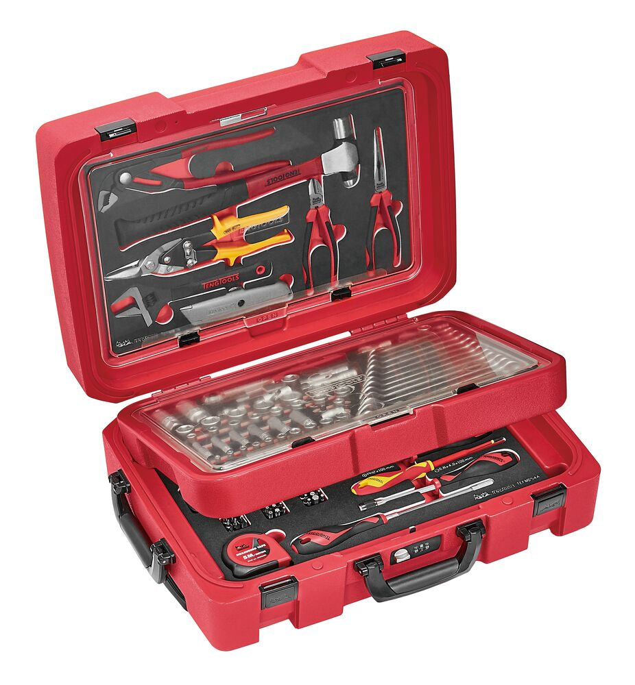 Exploded diagram for the Teng Tools MECCA PRO TC-9 FOAM BP Tool Kit 118 Pieces