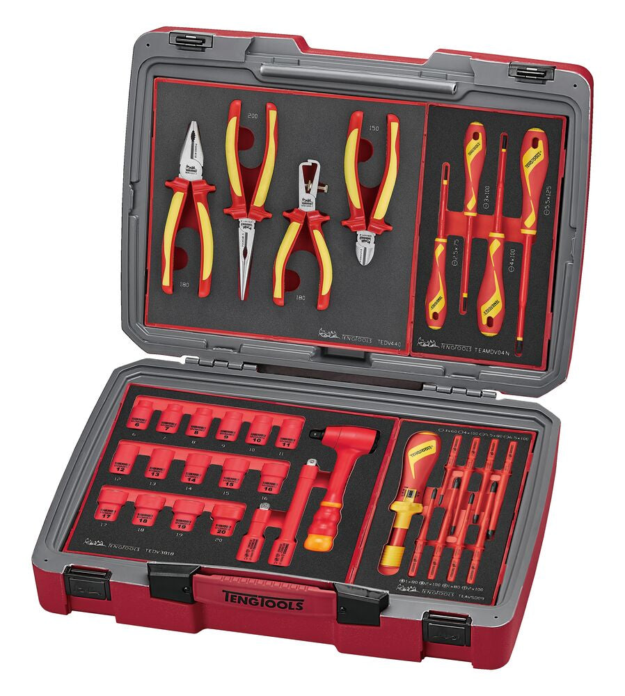 Exploded diagram for the Teng Tools MECCA PRO TC-6 FOAM Electrician Tool Kit 36 Pieces