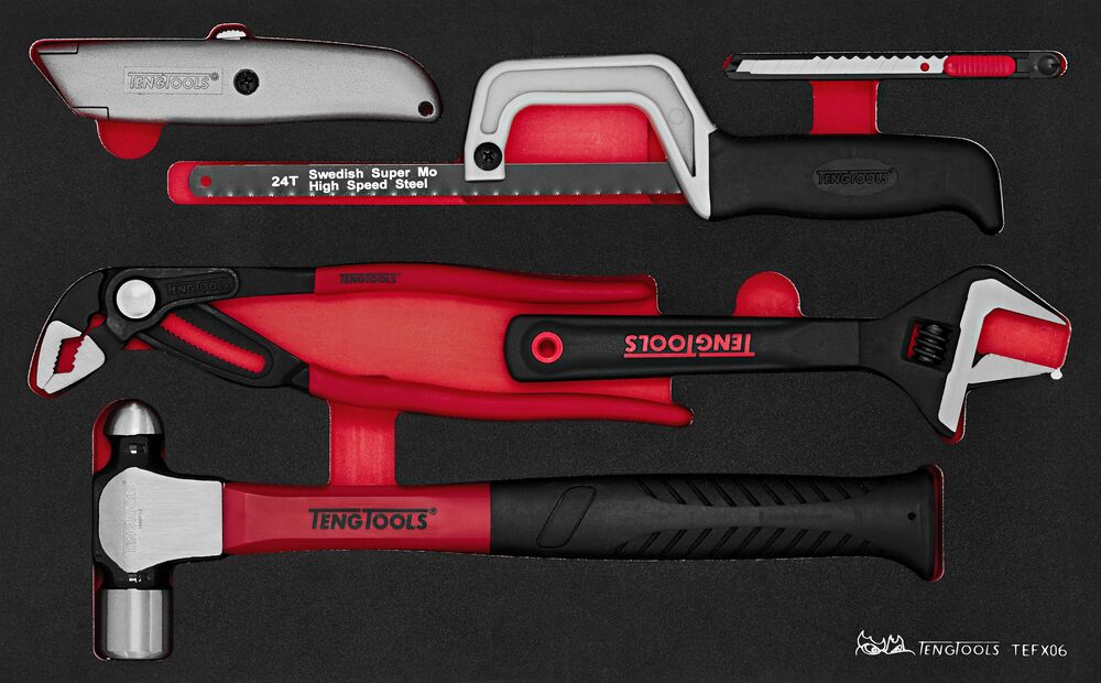 Exploded diagram for the Teng Tools General Tool Set BP FOAM3 6 Pieces