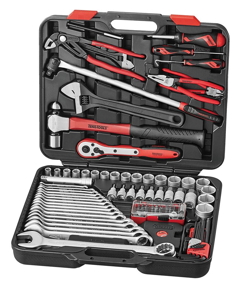 Exploded diagram for the Teng Tools 1/2" Socket & Tool Set HDV 105 Pieces