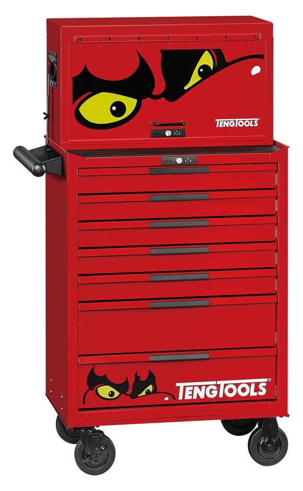 Exploded diagram for the Teng Tools 26" PRO35™ stack FOAM tool kit 418 pieces red