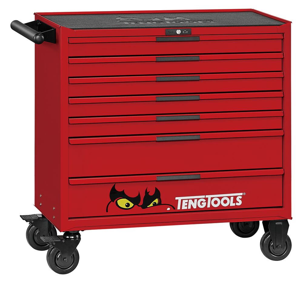 Exploded diagram for the Teng Tools 37" PRO35™ roller cabinet FOAM tool kit 513 pieces red