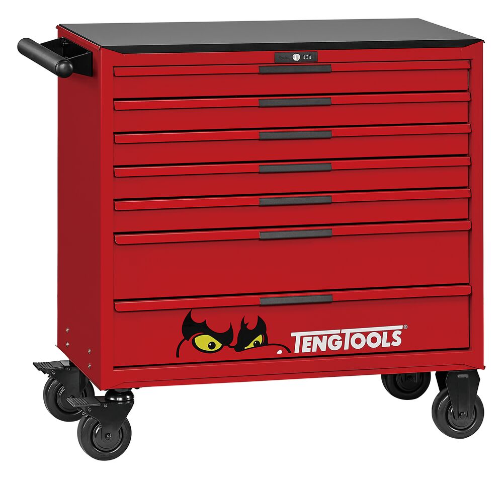 Exploded diagram for the Teng Tools 37" PRO35™ roller cabinet FOAM tool kit 637 pieces red