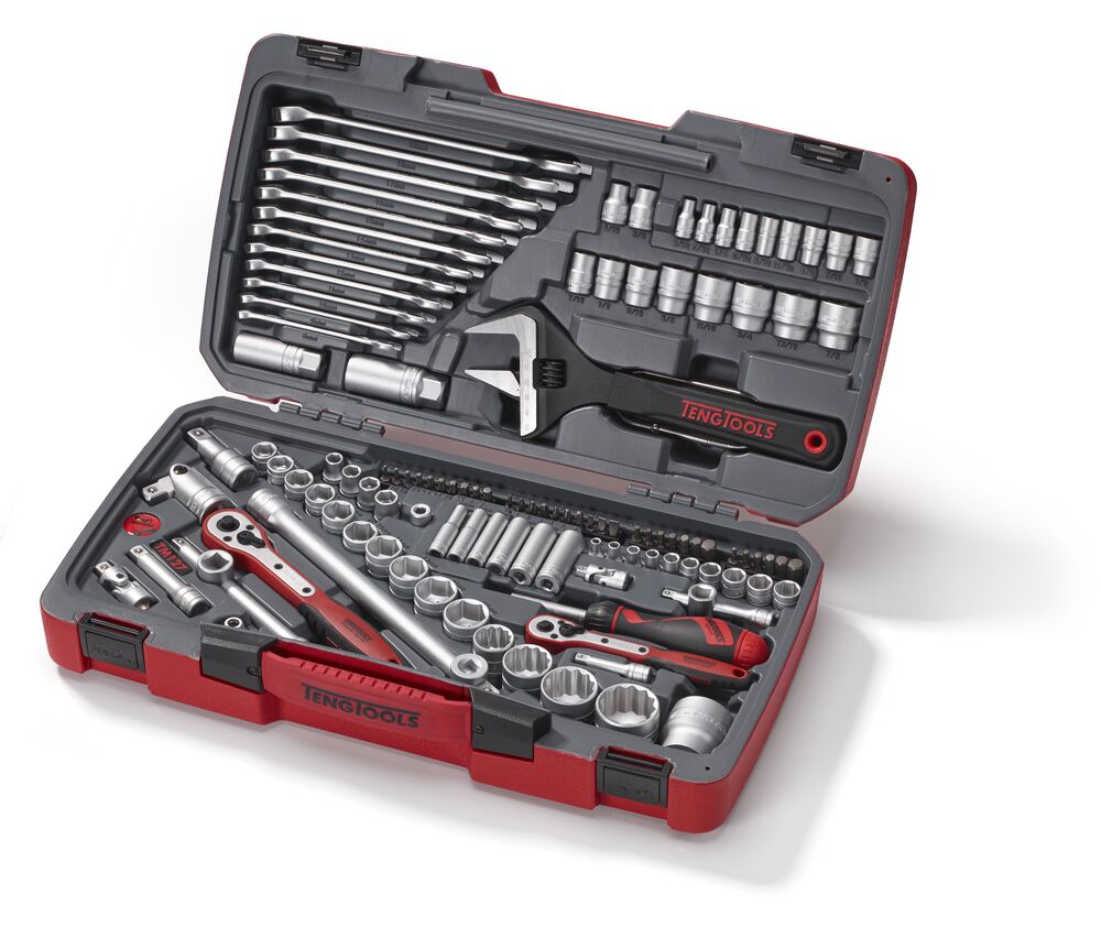 Exploded diagram for the Teng Tools MECCA PRO 1/4", 3/8" & 1/2" Socket & Tool Set mm/AF 127 Pieces