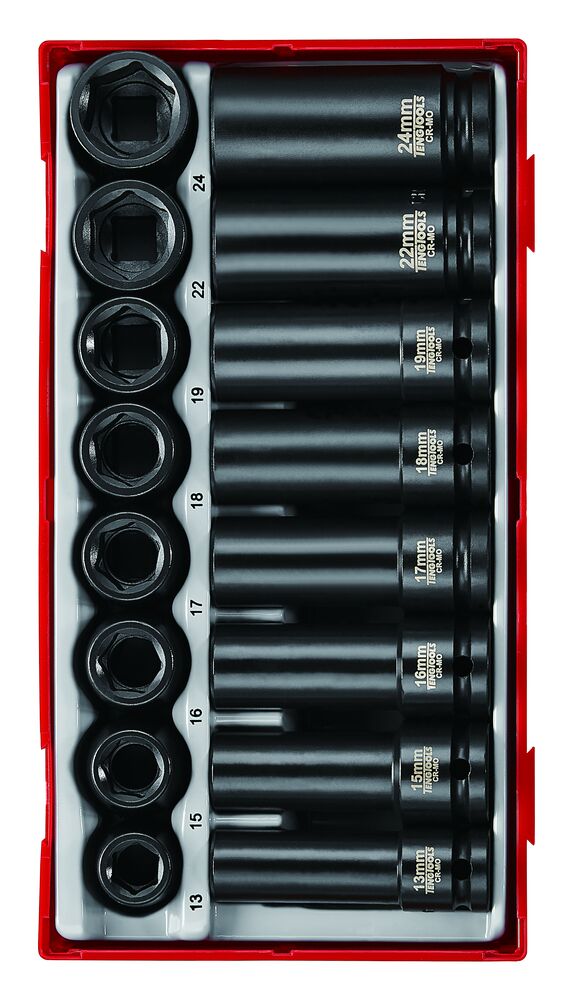Exploded diagram for the Teng Tools 1/2" Impact Socket Set DIN TT1 20 Pieces