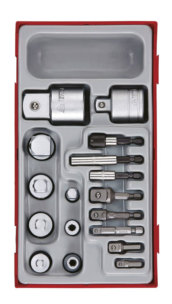 Exploded diagram for the Teng Tools Socket Adaptor Set TT1 17 Pieces