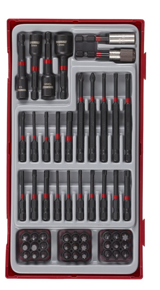 Exploded diagram for the Teng Tools Impact Bit Set TT1 53 Pieces