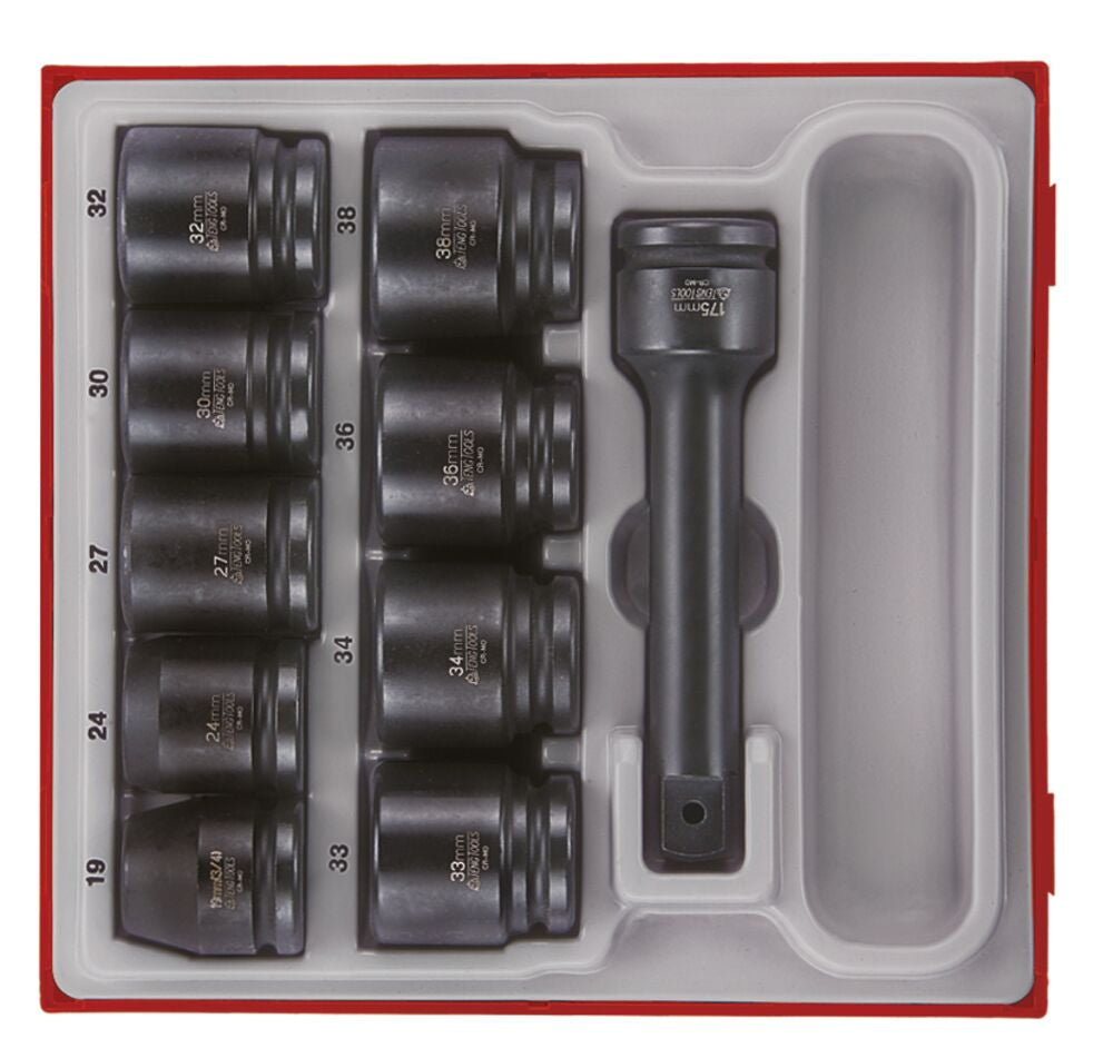 Exploded diagram for the Teng Tools 3/4 Impact Socket Set DIN TT2 16 Pieces