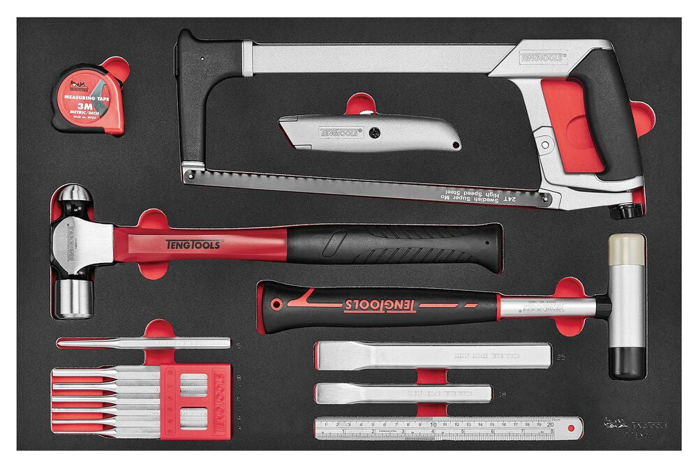 Exploded diagram for the Teng Tools General tool set FOAM4X4 15 pieces
