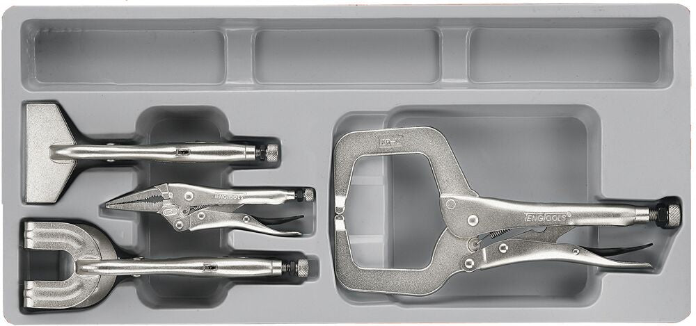 Exploded diagram for the Teng Tools Power Grip Plier Set TT4 4 Pieces