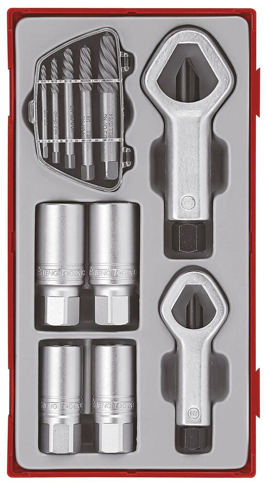 Exploded diagram for the Teng Tools Extractor & Nut Splitter Set TT1 11 Pieces