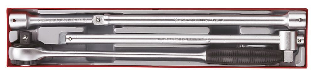 Exploded diagram for the Teng Tools 3/4" Ratchet & Accessories Set TTX4 4 Pieces