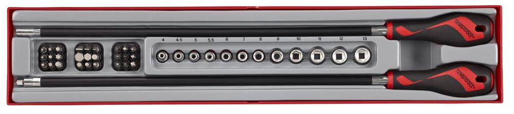 Exploded diagram for the Teng Tools Socket & Bit Set Flexible Handle TTX4 41 Pieces
