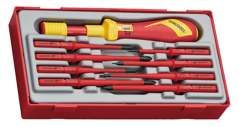 Insulated Torque Screwdriver Set TT1 9 Pieces TengTools