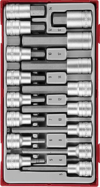 1/2 Hex Bit Socket Set TT1 16 Pieces