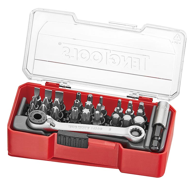 TengTools Bit Set With Belt Clip Mixed 29 Pieces