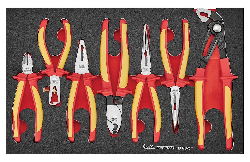 Insulated Plier Set FOAM3 7 pieces TengTools